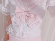 極品白虎蘿莉天花板粉紅刺繡碎花吊帶裙乾淨白虎穴特寫